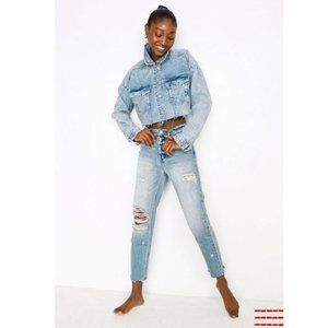 BDG Slim Straight Jeans- Distressed Look, Size 27, NWT